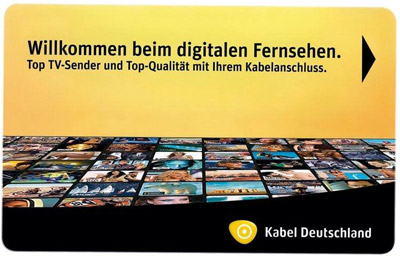 Kabel Deutschland Smartcard zur Nutzung von Digital TV / Digitalfernsehen